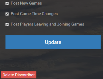 World of Tanks Discord Bot Settings